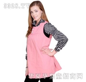 优加防辐射孕妇服粉红色