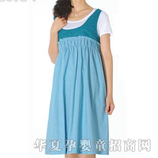十月妈咪全棉连衣裙孕妇裙1360206原价398元