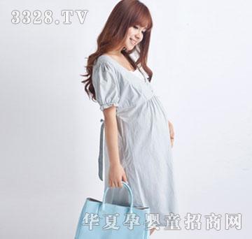 十月妈咪米通格有袖连衣裙 1360208