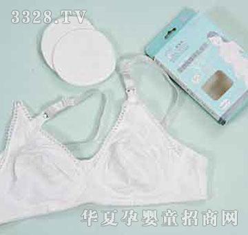 家婴坊孕妇纯棉花边哺乳文胸