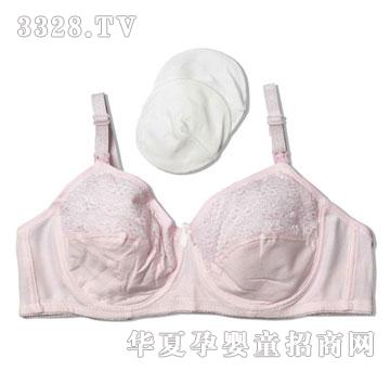 娃丽比钢圈蕾丝哺乳文胸(配盒)