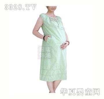 瑞涵孕妇装纯棉连衣裙QX-KX12LV