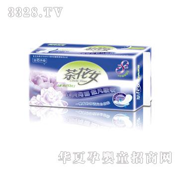 茶花女20片茶香特长柔网护翼卫生巾