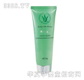 圣安精纯芦荟水漾美白洗面奶120g