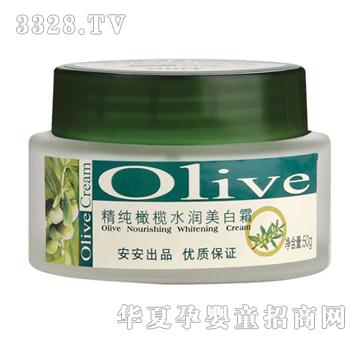 圣安精纯橄榄水润美白霜50g