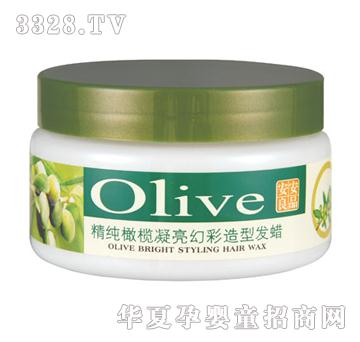 圣安精纯橄榄凝亮幻彩造型发蜡100g