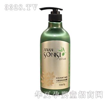 安安纯新金橄榄去屑多效洗发露750g