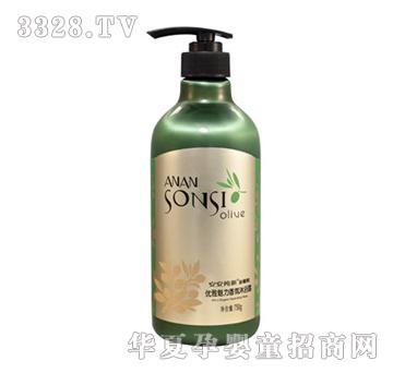 安安纯新金橄榄优雅魅力香氛沐浴露750g