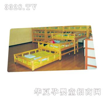 澳尔特实木四层全推拉床