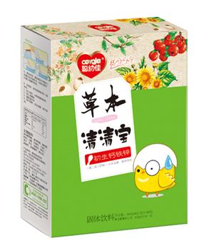 聪幼佳草本清清宝-初生钙铁锌盒装
