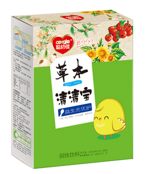 聪幼佳草本清清宝-益生元优护盒装
