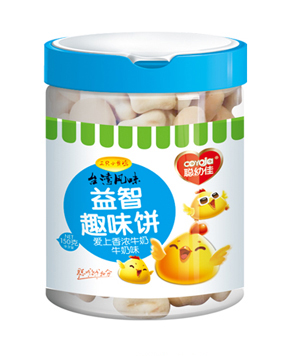 聪幼佳益智趣味饼-牛奶味