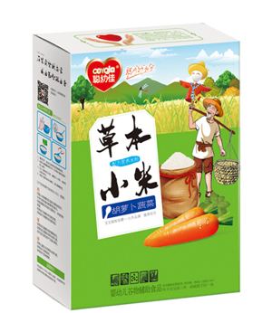 聪幼佳草本小米配方营养米粉-胡萝卜蔬菜 盒装